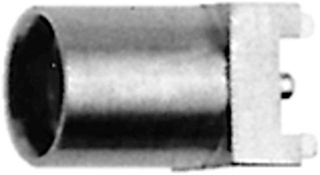 'Cylindryczny element metalowy z otwartym końcem i stykami po bokach, prawdopodobnie będący częścią urządzenia mechanicznego lub elektronicznego.'