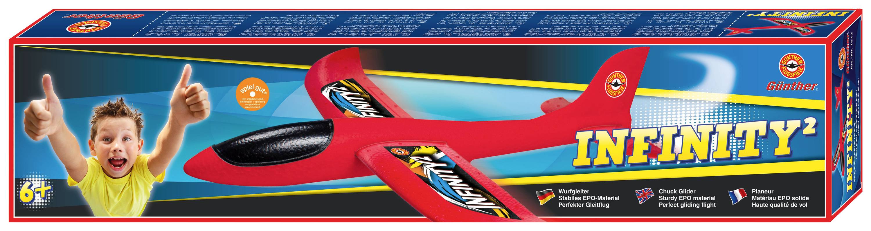 Günther Flugspiele 1512 Infinity² Wurfgleiter Toys 1 шт.
