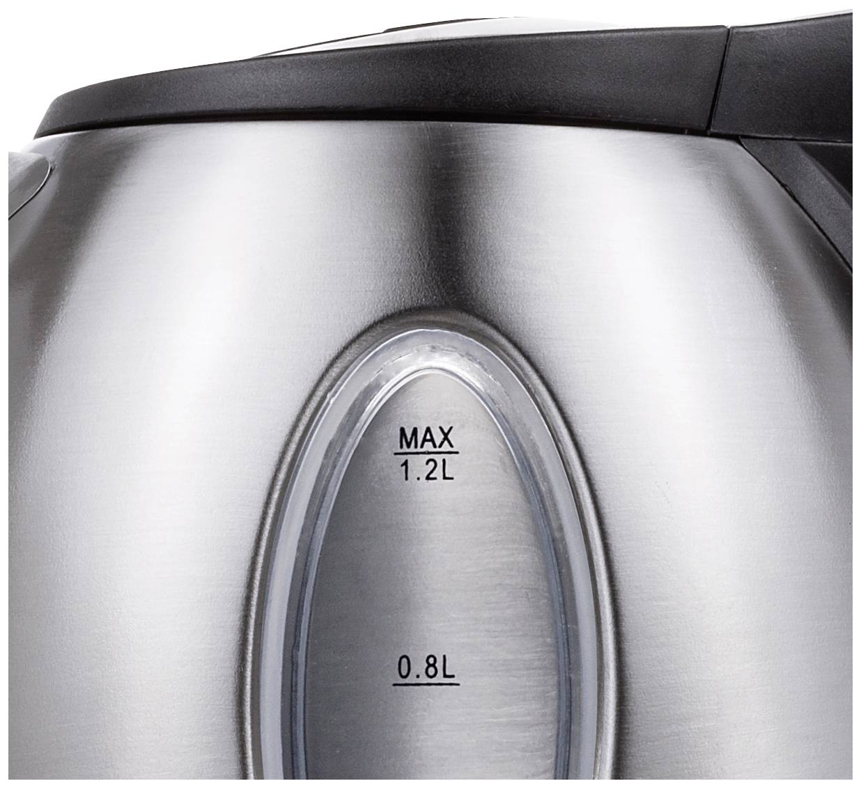 Чайник Tristar WK-1323 из нержавеющей стали, черный. Емкость: 1,2 л.