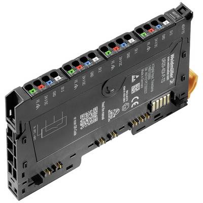 Modułowe urządzenie elektroniczne z wieloma kolorowo kodowanymi złączami, oznaczone jako 'meldclam VQC4-plt-5'; przeznaczone do zastosowań przemysłowych.