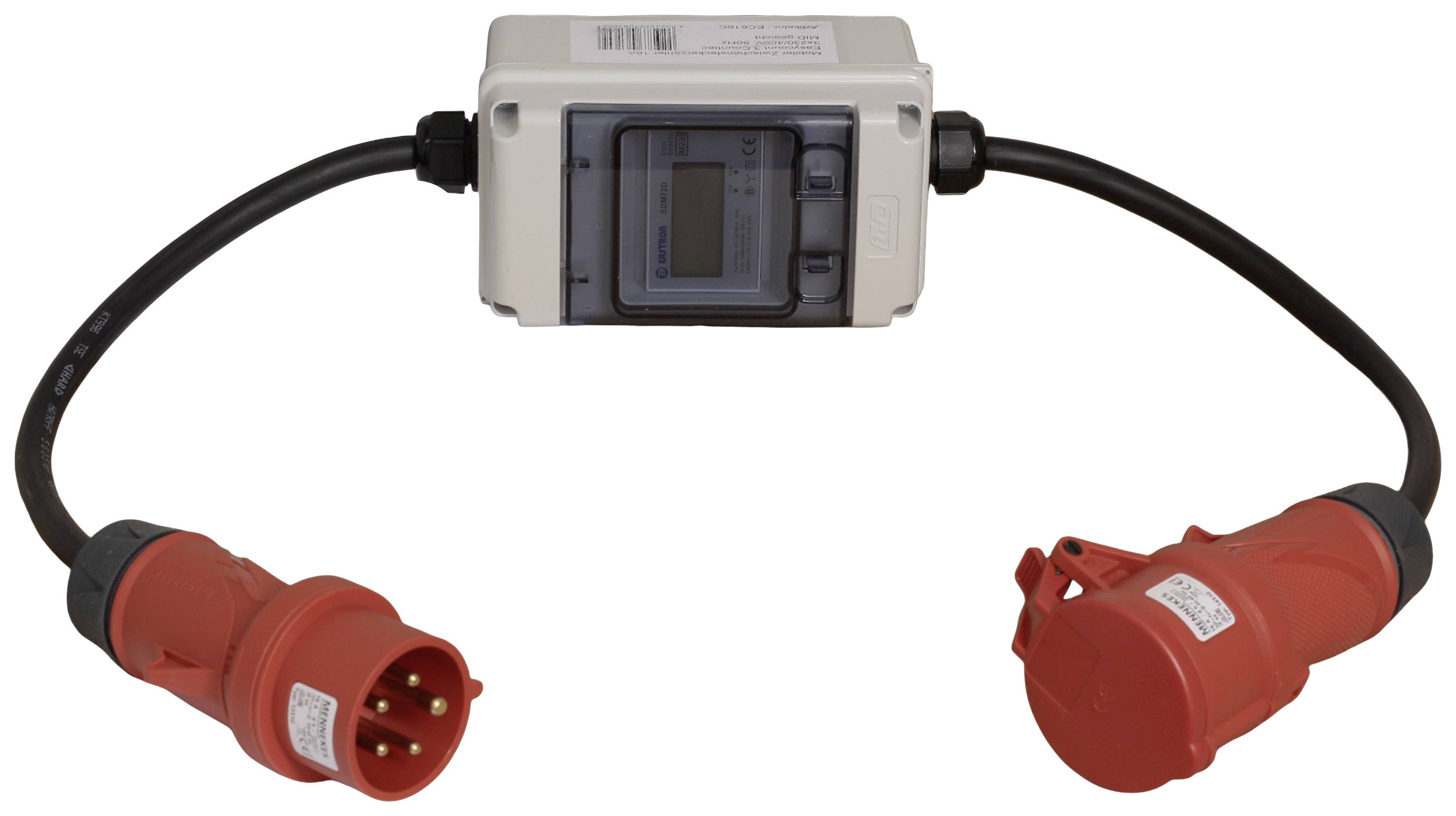 Counttec EC616C EC616C Мобільний цифровий лічильник електроенергії 16 A Сертифікація MID: так 1 шт.