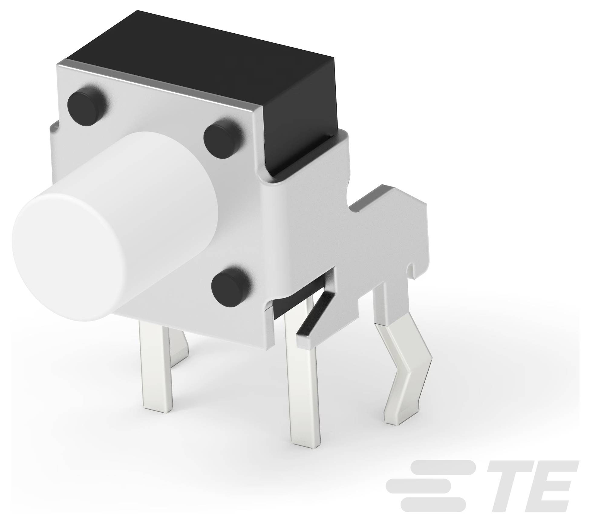Czerwony przełącznik przełączający z metalową dźwignią, zaprojektowany do użytku elektrycznego. Logo marki jest widoczne w prawym dolnym rogu.