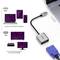 Adapter USB-C na VGA łączy urządzenia takie jak MacBook z monitorami i projektorami VGA. Obsługuje rozdzielczość 1080p.