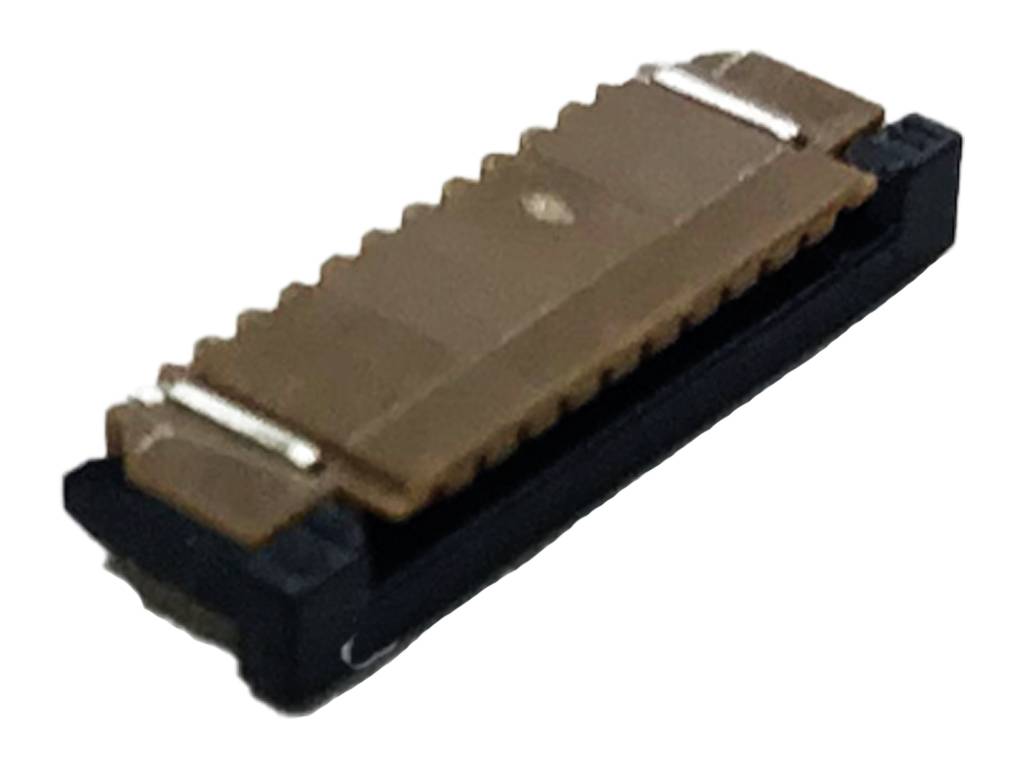 Prostokątne złącze techniczne z wieloma stykami, powszechnie stosowane w urządzeniach elektronicznych.