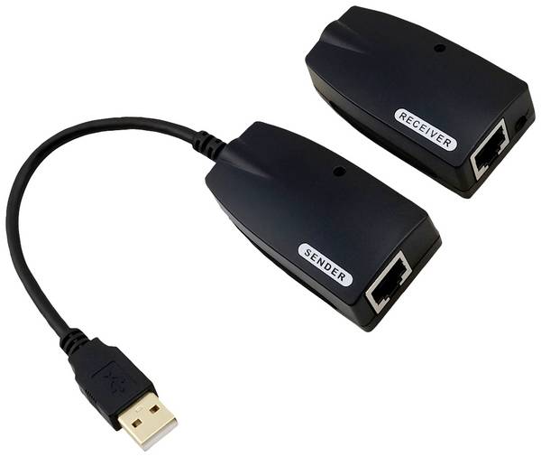 Value Kabel USB USB 2.0 Złącze męskie RJ45 50 m czarny skręcona para 12.99.1123