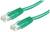 Zielony kabel ethernetowy z dwoma wtykami RJ45.