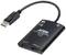 Czarny rozdzielacz DisplayPort firmy ATEN z 2 portami do wyświetlania w rozdzielczości 4K. Posiada dwa wyjścia i jest przeznaczony do podłączenia do monitora.