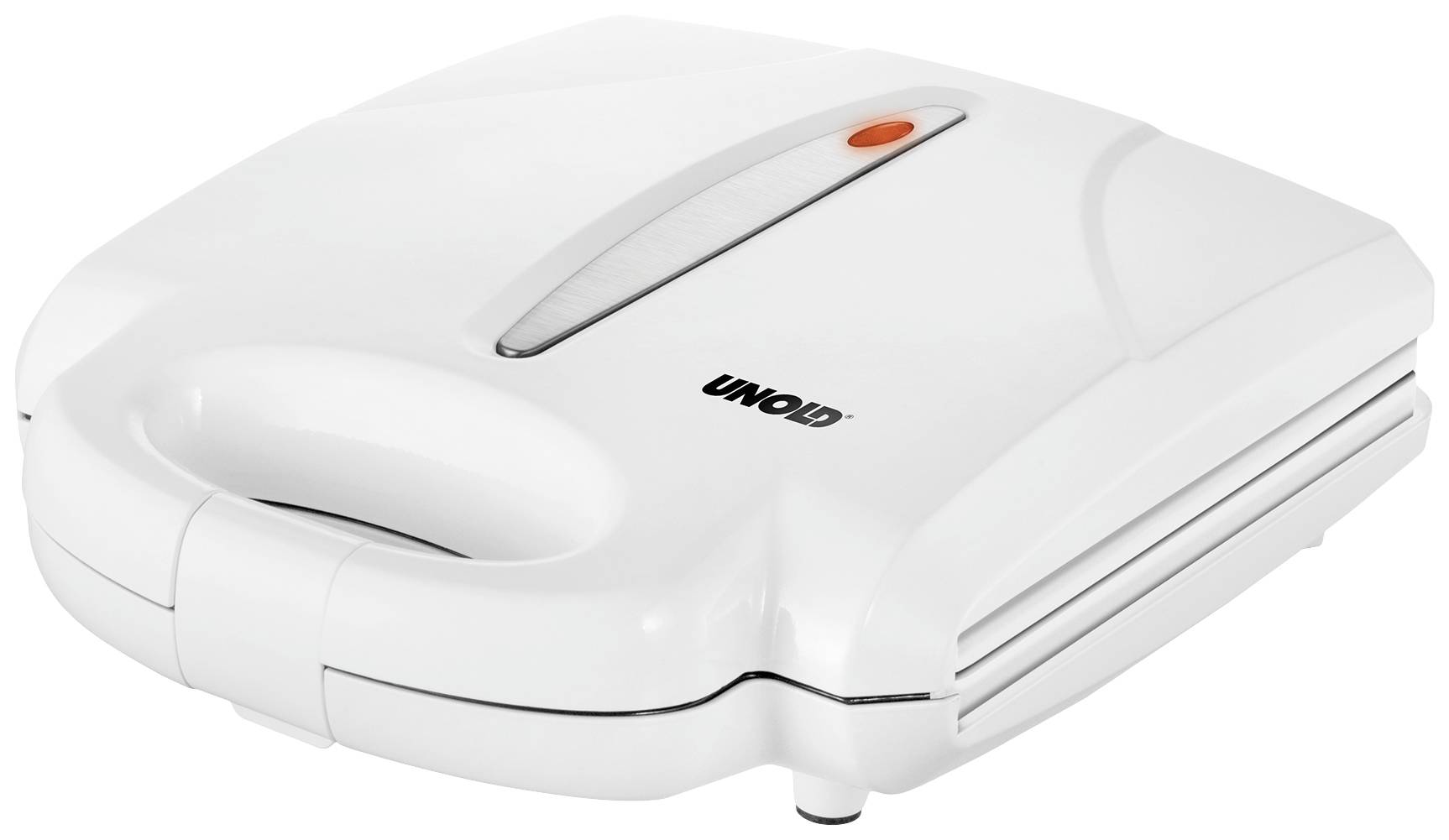 Вафельниця Unold Zaubernuss із запальником, складна, антипригарне покриття, біла, нержавіюча сталь