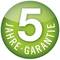 Zielony okrąg z napisem '5 lat gwarancji'.