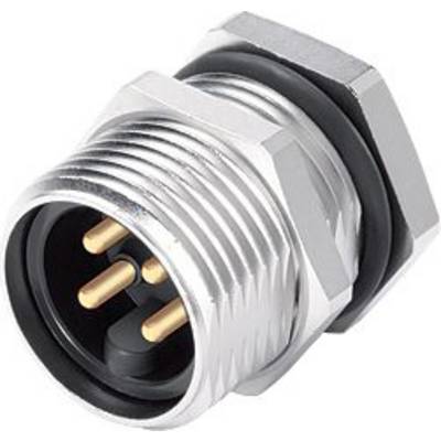 Metalowy złącz z wieloma złoconymi stykami, odpowiedni do urządzeń elektronicznych lub zastosowań przemysłowych.