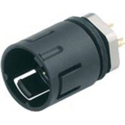 Czarny cylindryczny adapter z przyłączami na jednym końcu, odpowiedni do użytku w urządzeniach elektronicznych.