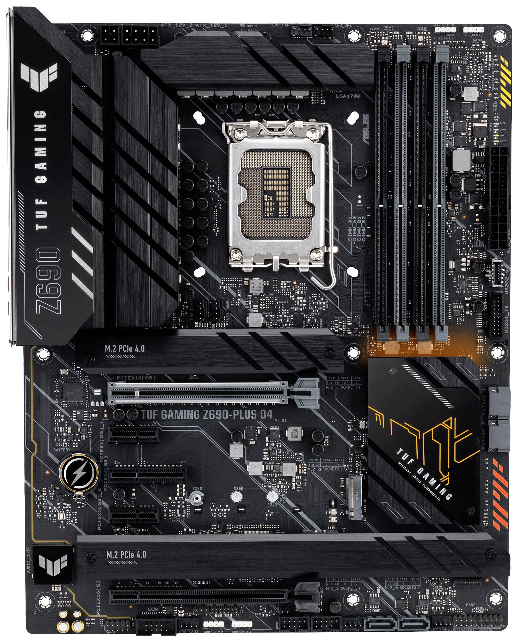 Asus TUF GAMING Z690-PLUS D4 Płyta główna Socket (Gniazdo procesora) Intel® 1700 Standard konstrukcji ATX Chipset płyty głównej Intel® Z690