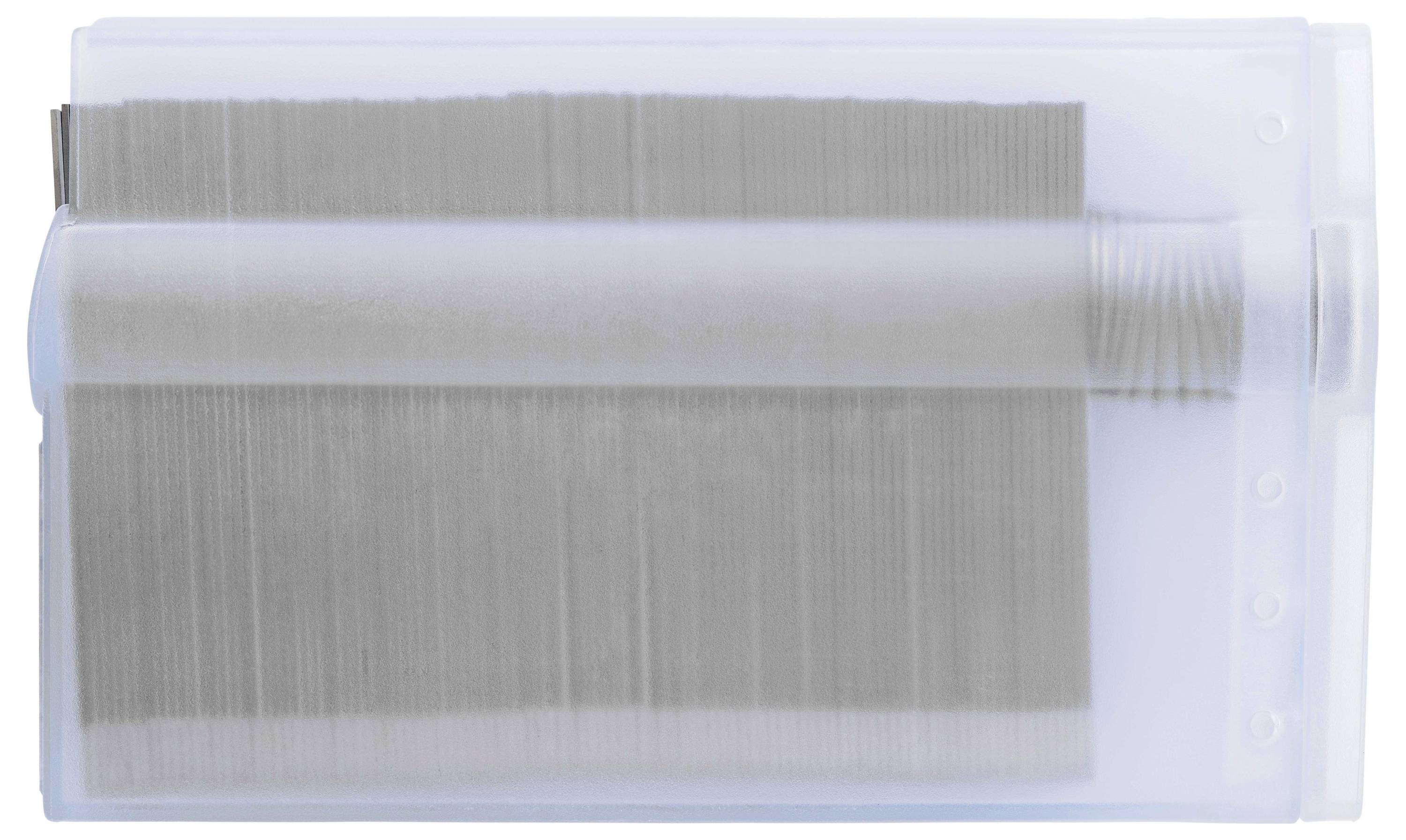 Przezroczysty uchwyt z tworzywa sztucznego trzyma delikatne, szare ołówki ułożone równomiernie i równolegle, aby uchwycić kształt.