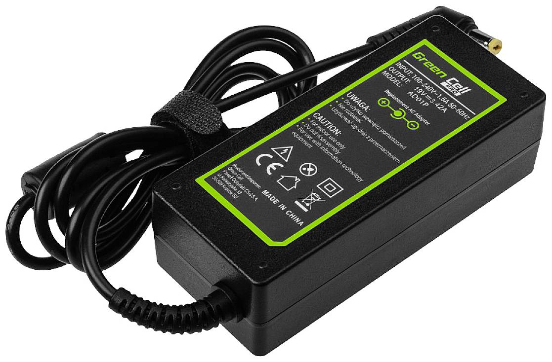 Адаптер живлення для ноутбука Green Cell AD01P 65 Вт 3,42 А