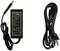 Zasilacz i kabel zasilający, oznaczone danymi technicznymi. Odpowiedni dla urządzeń elektronicznych. Marka 'Green Cell'.
