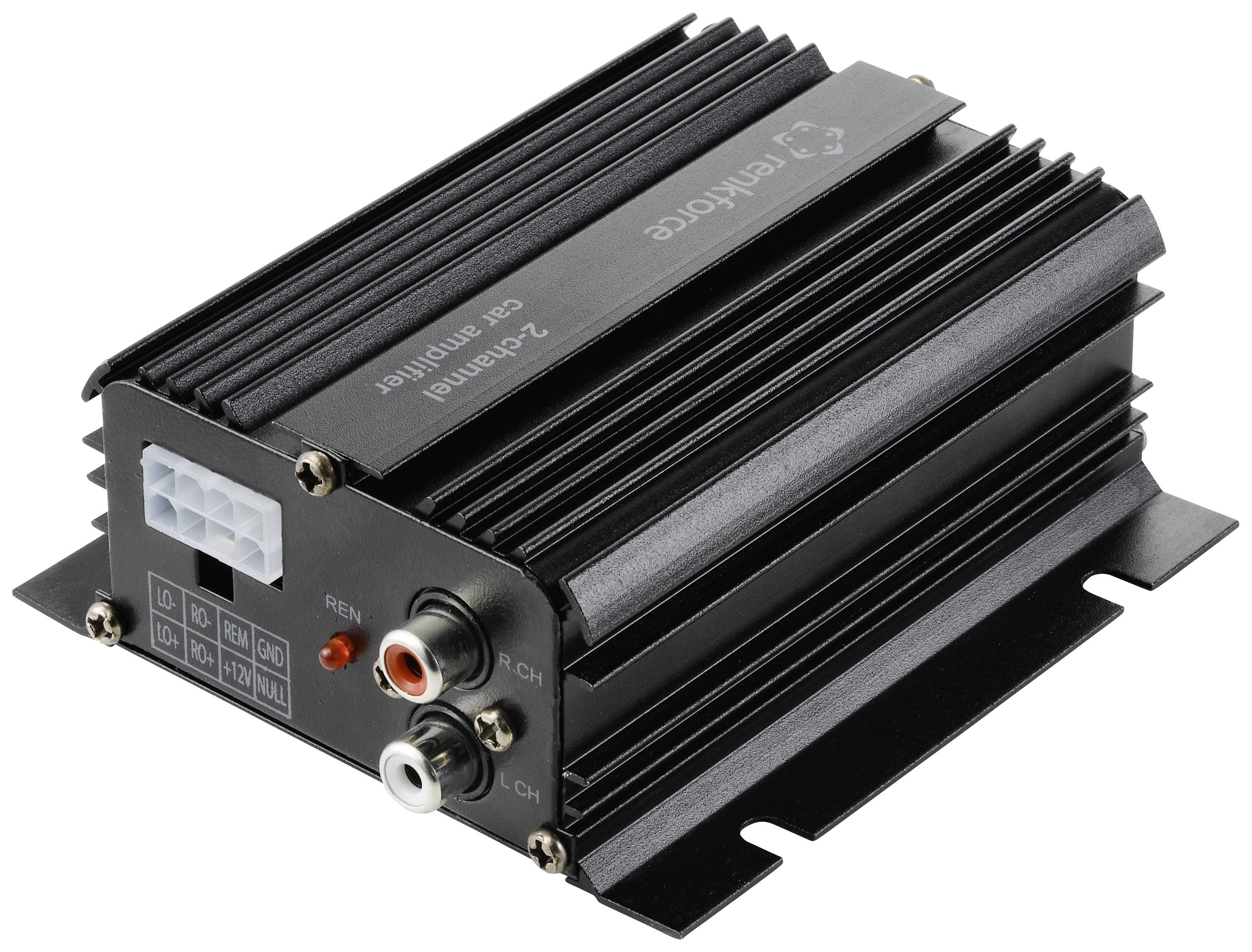 Двоканальний підсилювач Renkforce RF-CMP-202 потужністю 100 Вт, відтворення аудіо через Bluetooth®/USB, регулювання гучності/басів