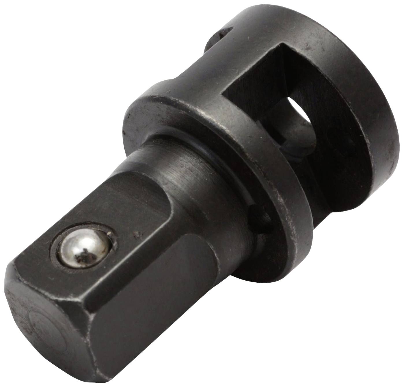 Metalowy adapter do narzędzi z mechanizmem kulowym do mocowania. Odpowiedni do systemów napędowych.