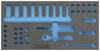 Hazet 163-354L 163-354L Wypełnienie piankowe (D x S) 342 mm x 172 mm