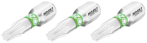 <br>  Hazet<br>  2223N-T20/3<br>  2223N-T20/3<br>  Bit Torx<br>  Końcówka wkrętaka: 1/4" (6,3 mm)<br>  Kształt końcówki: TX<br>  TX 20<br>  25 mm<br>