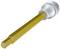 Sześciokątna końcówka bitowa w kolorze złotym z srebrnym uchwytem, przeznaczona do użytku w wkrętarkach akumulatorowych.