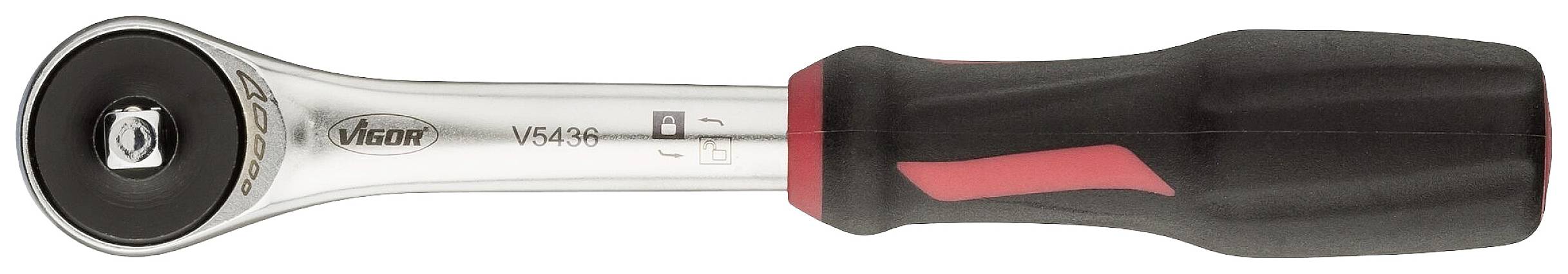 Przełącznik zapadkowy z czarnym uchwytem i czerwonym akcentem, numer modelu V6 84P, przeznaczony do zastosowań technicznych.