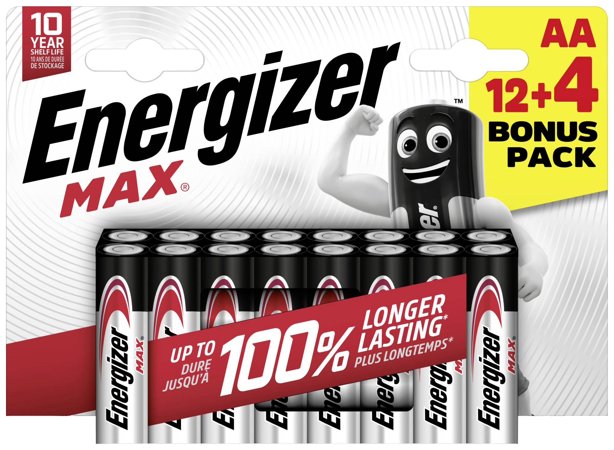 Батарейки АА Energizer Max E303326700, 1,5 В, лужно-марганцеві, 16 шт.