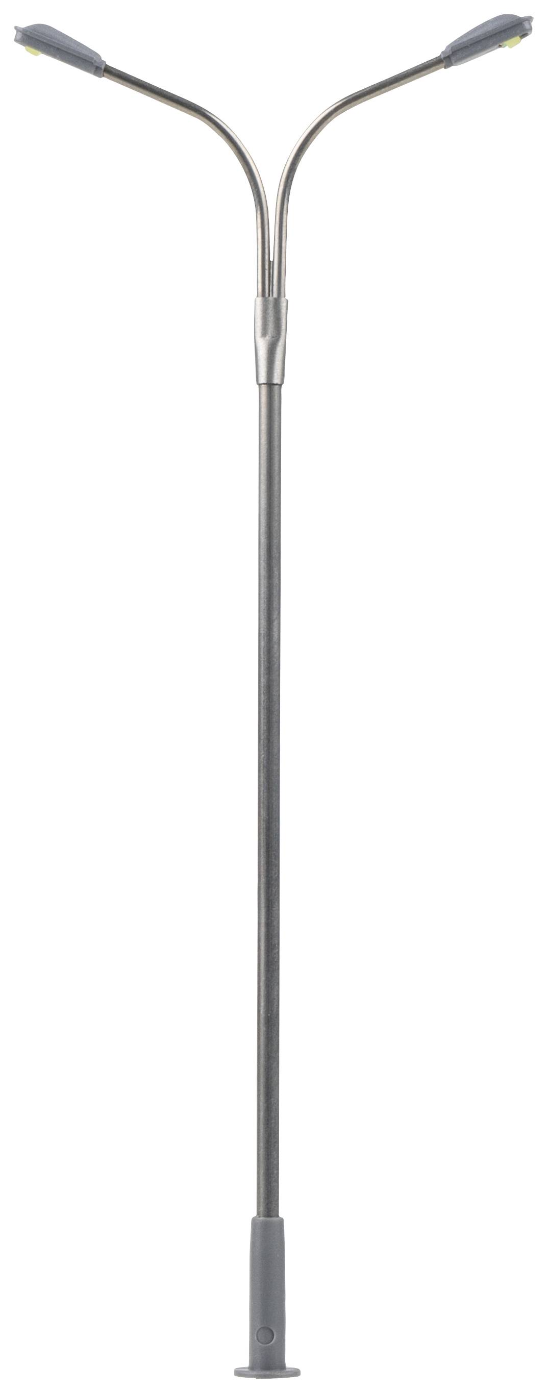 Подвійний вуличний ліхтар Faller H0, готовий до використання, модель 180101, 3 шт.