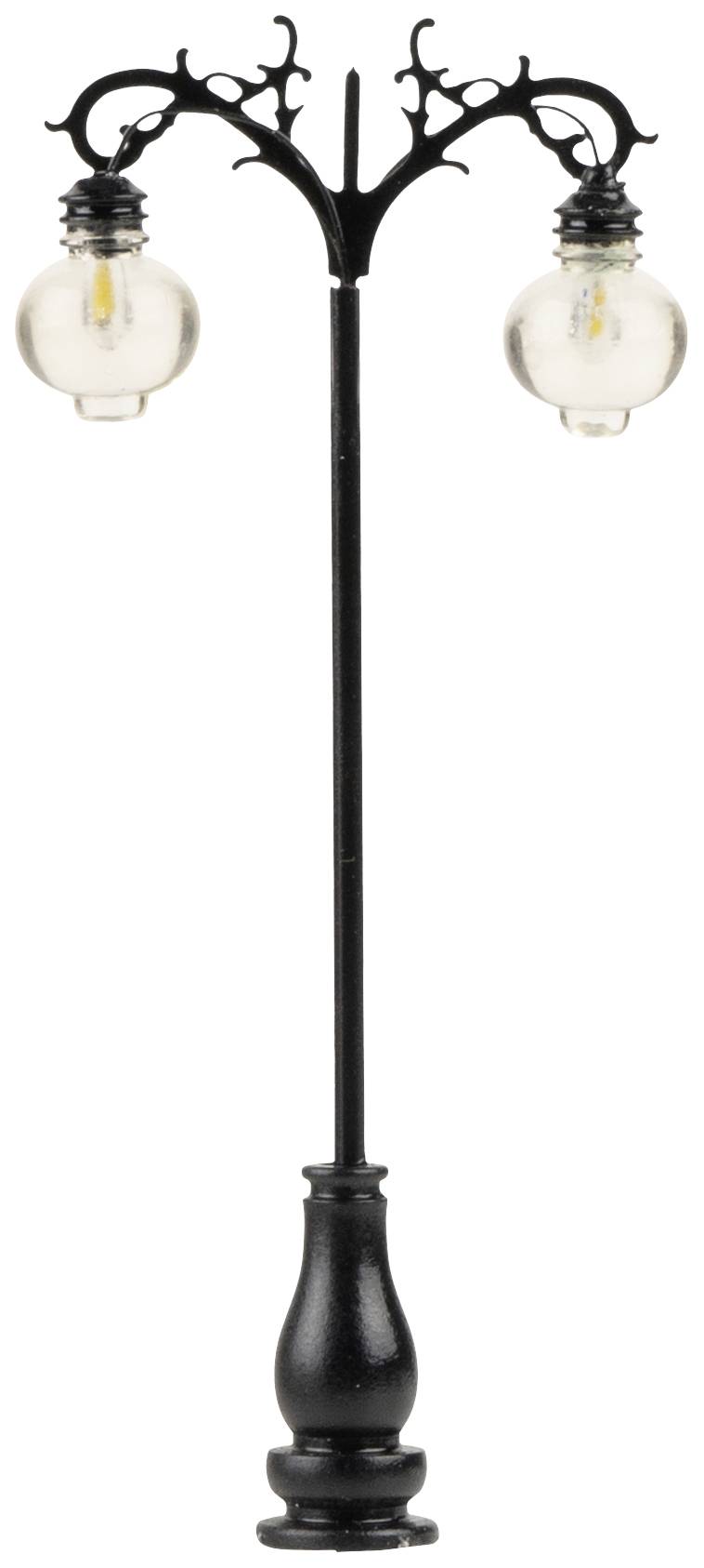 Подвійний парковий ліхтар Faller H0, готовий до використання, модель 180107, 3 шт.