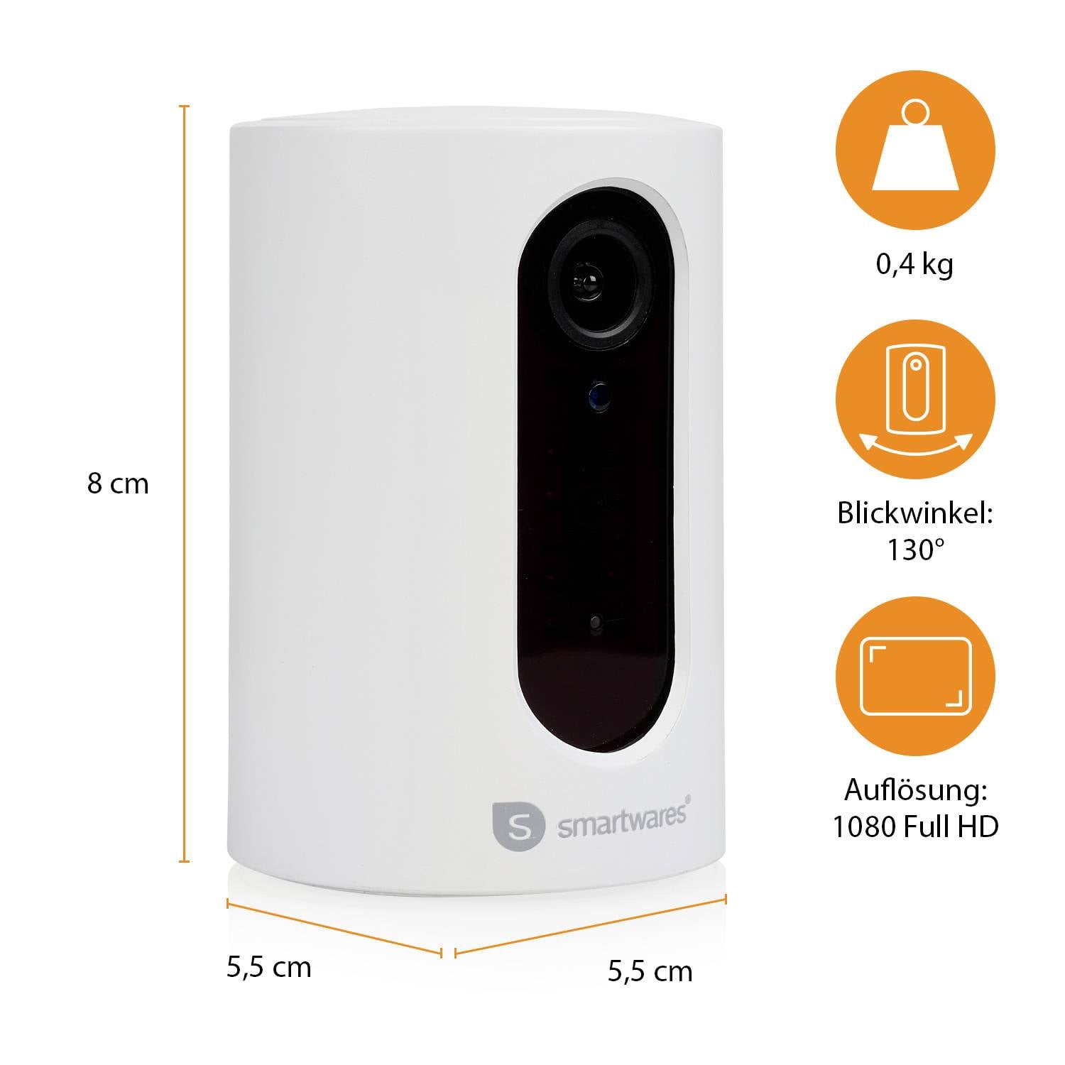 IP-камера спостереження Smartwares CIP-37350 WLAN 1920 x 1080 пікселів