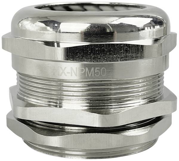 TRU COMPONENTS TC-10302856 Dławnica kablowa M50 mosiądz (niklowany) metal 1 szt.