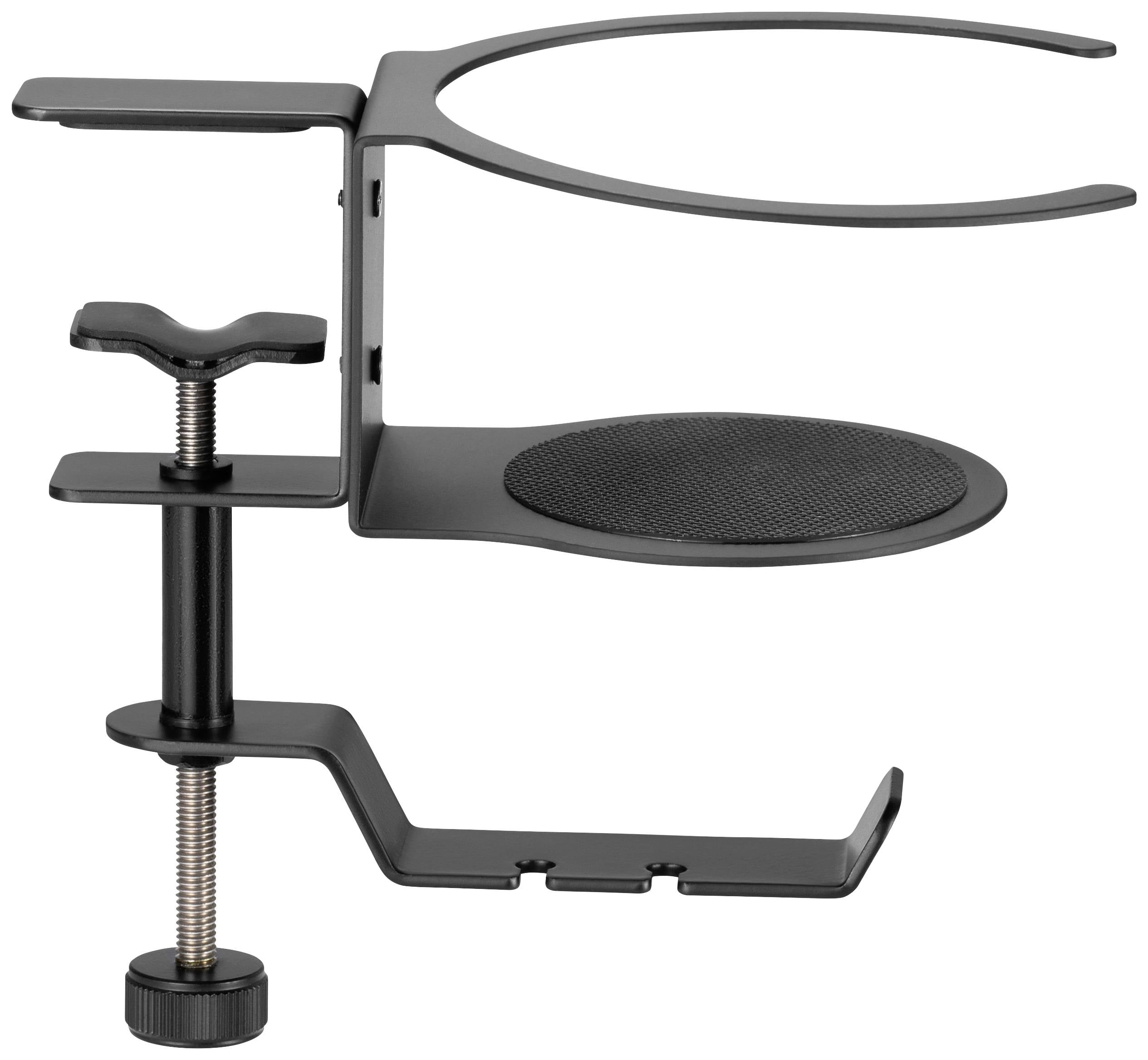 Filtr mikrofonowy mocowany do krawędzi biurka. Stabilny uchwyt z gąbkowym sitem redukującym dźwięki wybuchowe podczas nagrań.