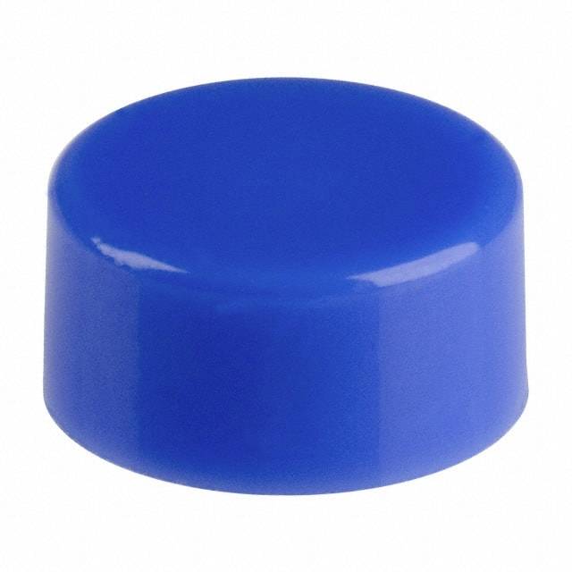 Niebieski, cylindryczny plastikowy pokrywka.