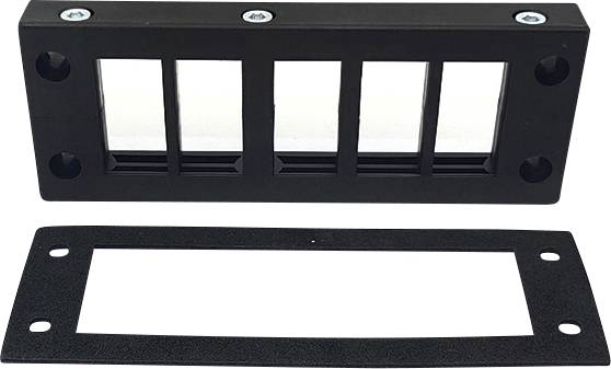 TRU COMPONENTS TC-10329184 Планка кабельного вводу ДВК 24/10, (Д x Ш x В) 147 x 58 x 17 мм, поліамід, 1 шт.