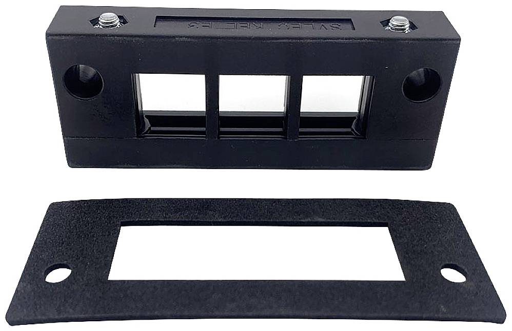 TRU COMPONENTS DVK-W3 Вхідна планка для кабелів Максимальний монтажний діаметр 16 мм чорний поліамід 1 шт.