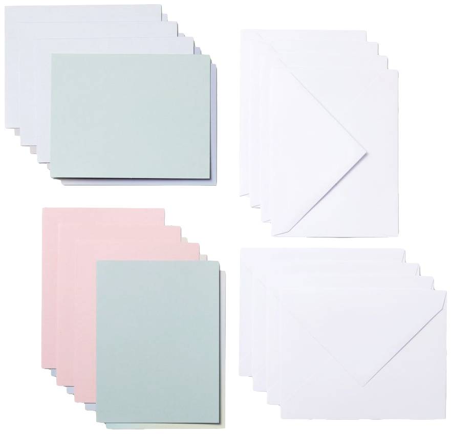 Набір карток Cricut Joy™ Cutaway пастельно-рожевого, світло-блакитного, зеленого кольорів