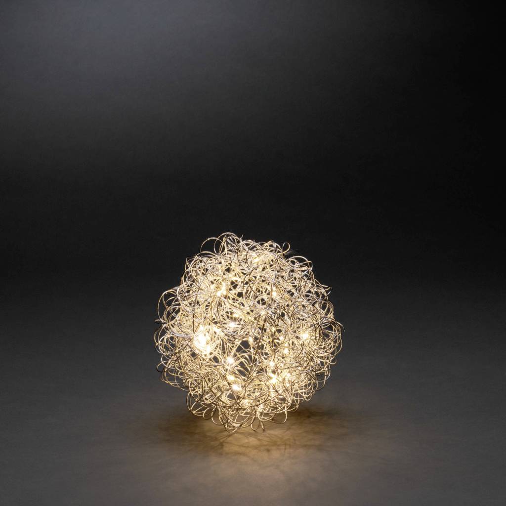 Konstsmide 3513-303 LED Silhouette Sphere EEK G (A - G) теплий білий світлодіодний срібний