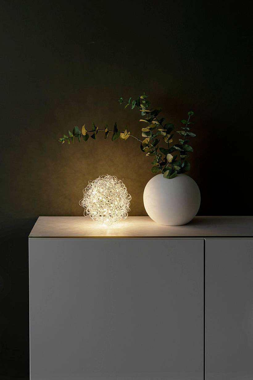 Konstsmide 3513-303 LED Silhouette Sphere EEK G (A - G) теплий білий світлодіодний срібний