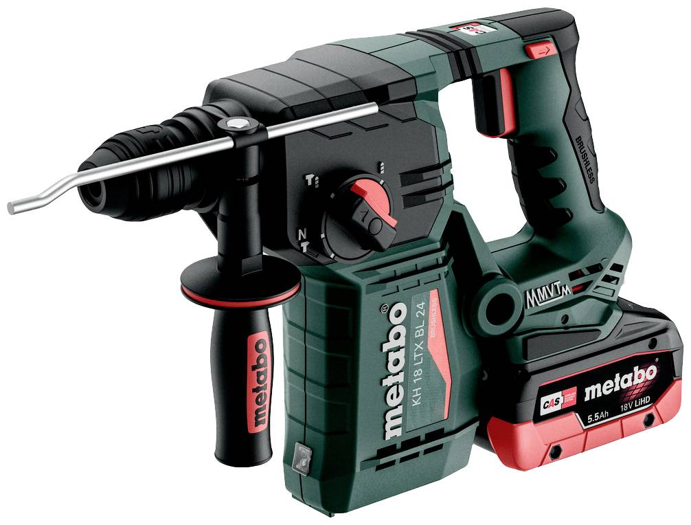 Metabo KH 18 LTX BL 24 SDS-Plus - Багатофункціональний акумуляторний перфоратор; 18 В; 5,5 Аг