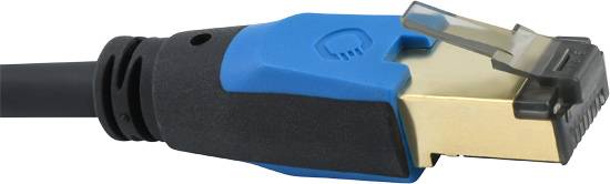 Кабель LAN Oehlbach D1C19353, 1 шт., RJ45, CAT 8.1, 2,00 м, чорний