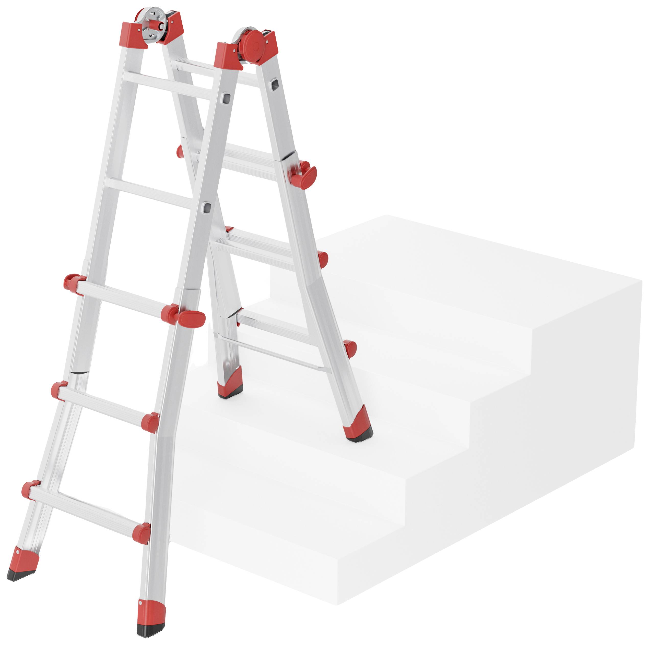 Багатофункціональна драбина Hailo M80 7512007, максимальна робоча висота: 3,71 м