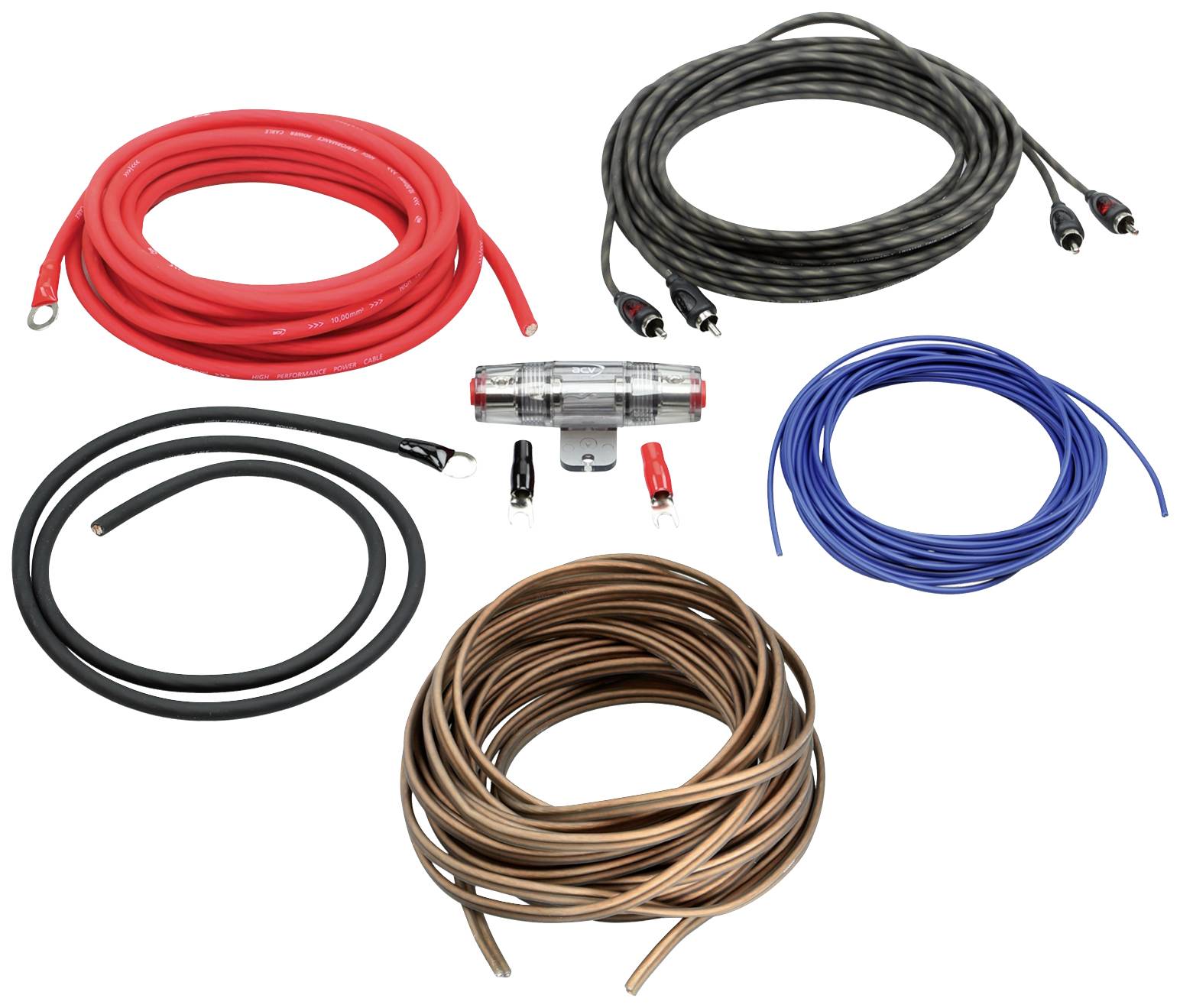 Комплект підключення підсилювача ACV WK-10 для автомобільного HiFi 10 мм²