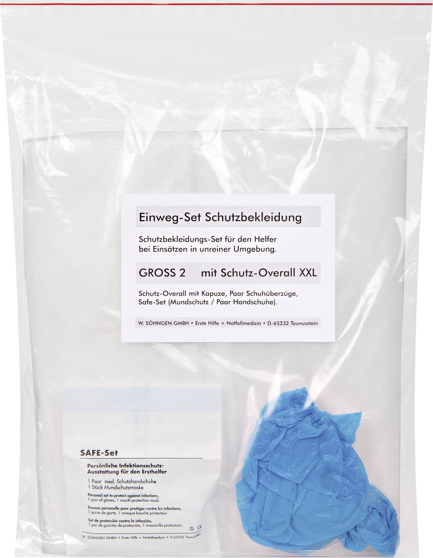 Söhngen 1005179 Захисний костюм Розмір одягу: XXL білий