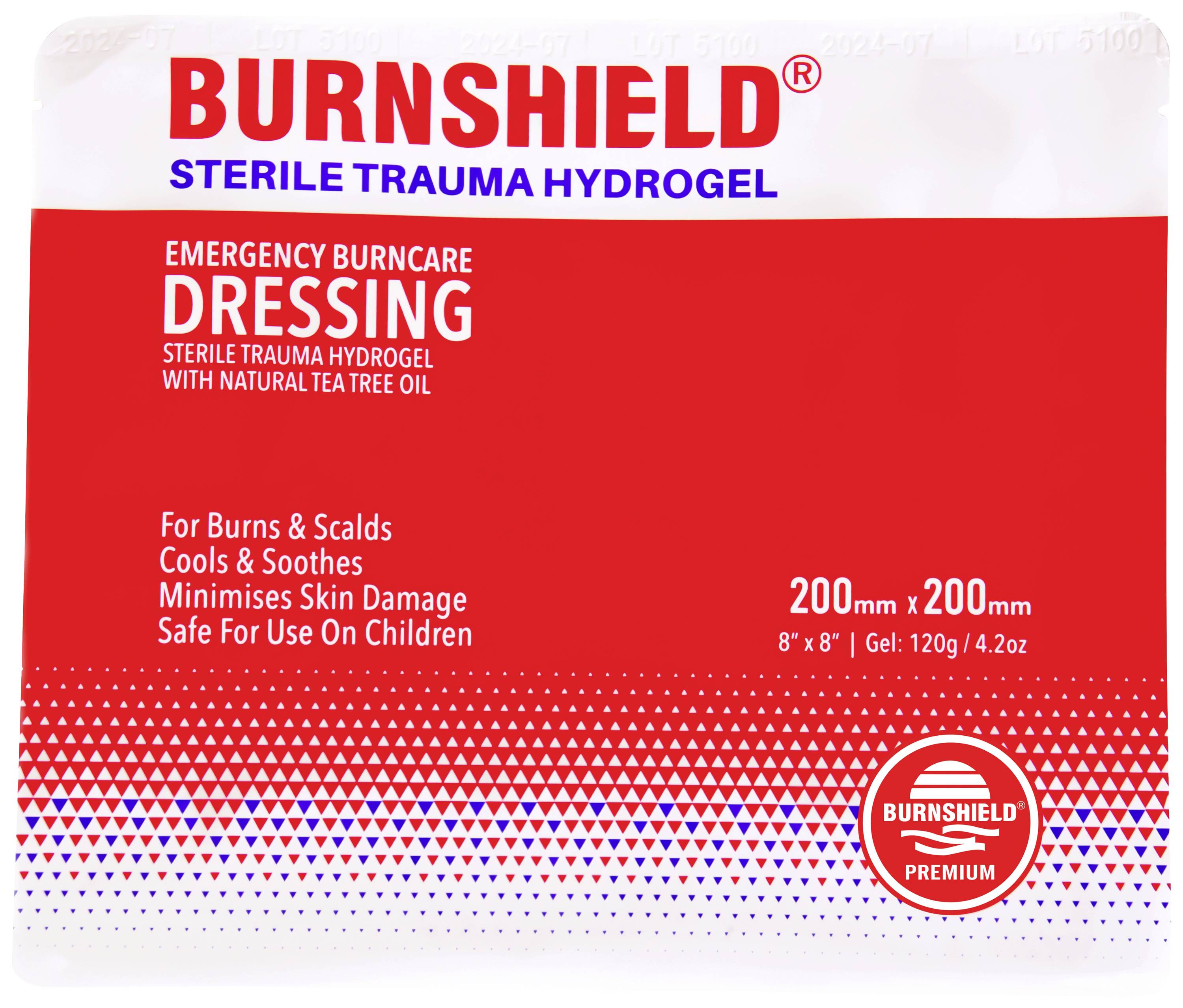 Burnshield 1012281 Kompres na rany oparzeniowe 200 mm x 200 mm