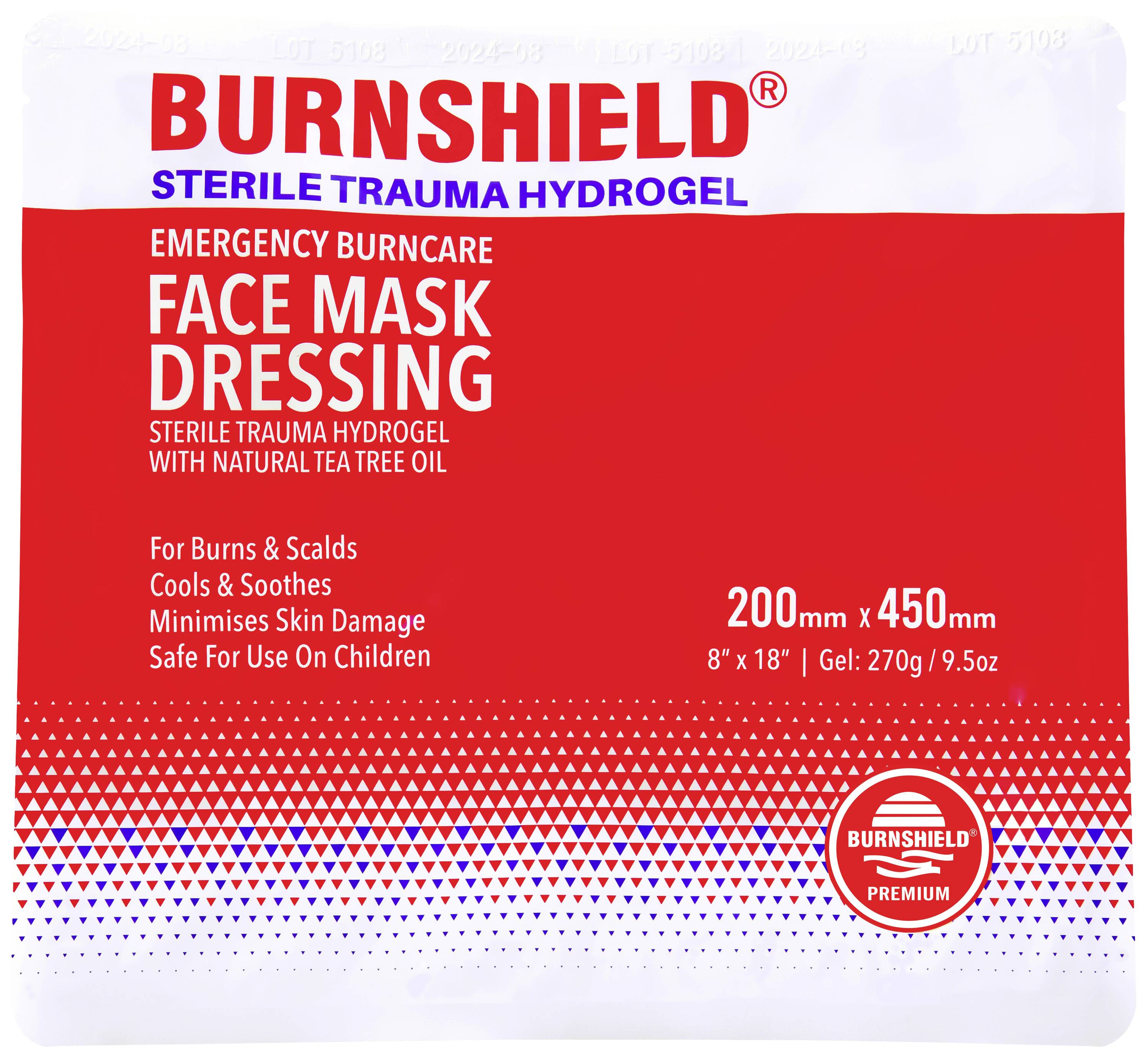 Burnshield 1012282 Kompres na rany oparzeniowe 450 mm x 200 mm