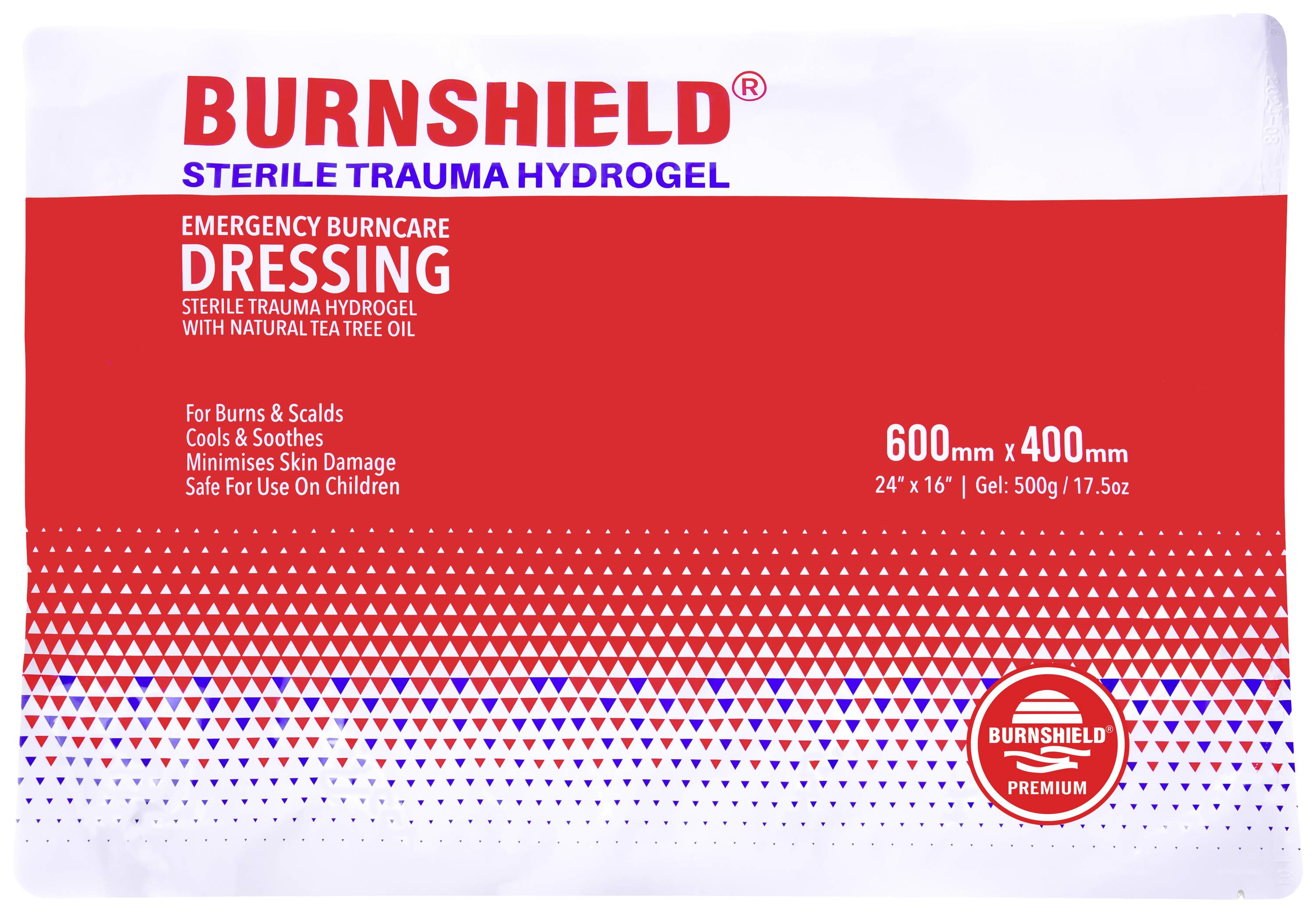 Burnshield 1012283 Kompres na rany oparzeniowe 600 mm x 400 mm