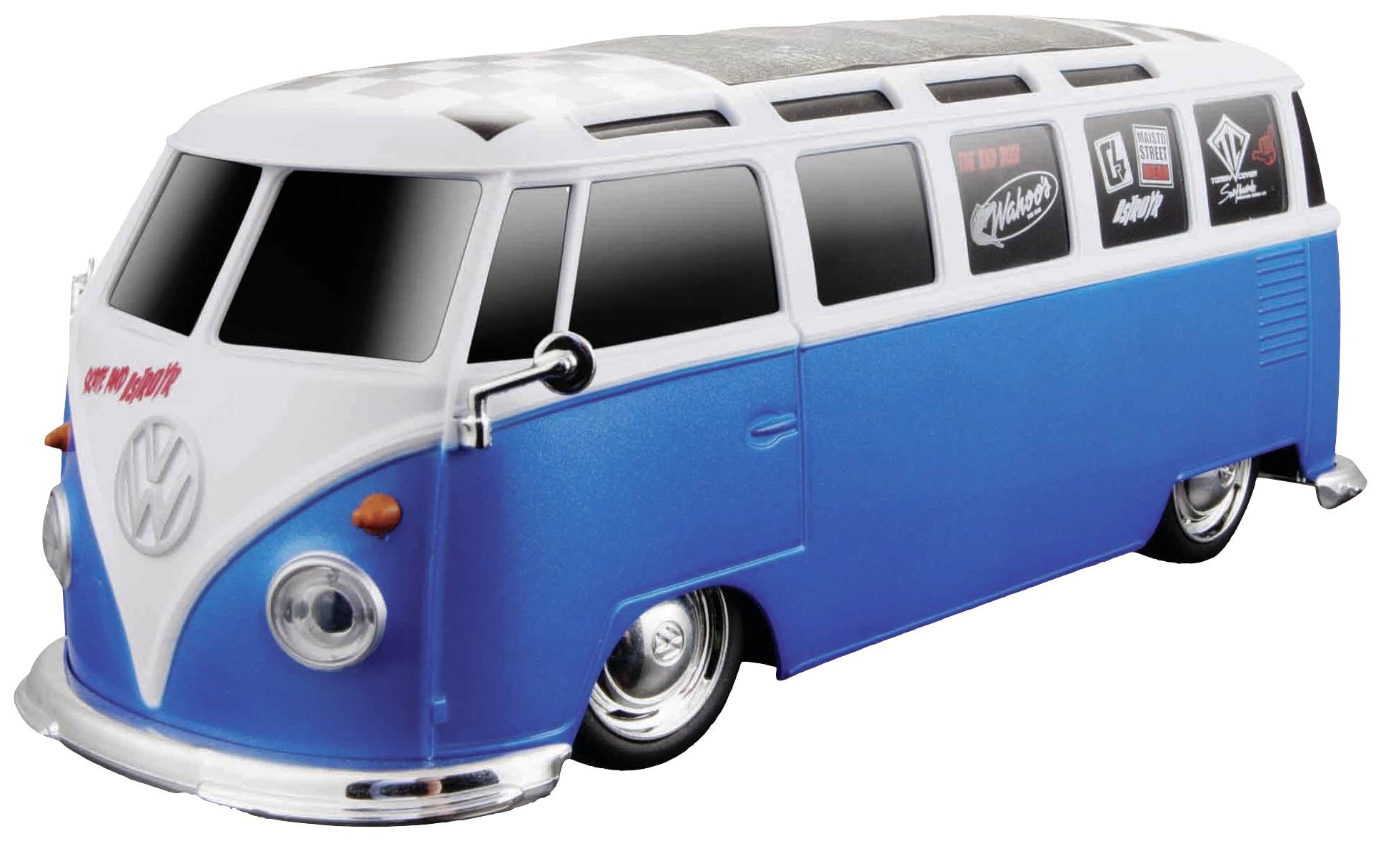 MaistoTech 581529 VW Bus Samba 1:24 Model RC dla początkujących z dodatkowymi funkcjami Elektryczny Tor Przedni