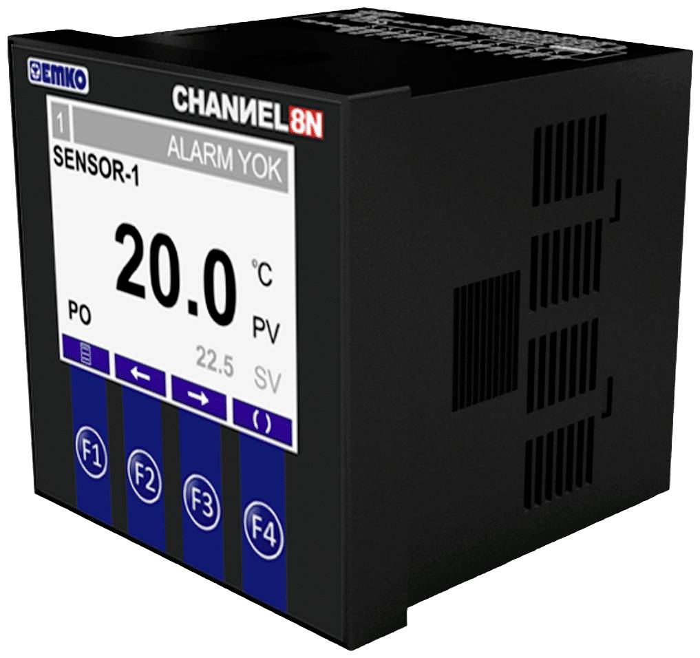 Термостат Emko CHANNEL8-N Pt100, реле від -50 до +400 °C, 5 A