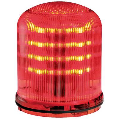 Czerwona lampa ostrzegawcza z migającym światłem, często stosowana w sytuacjach awaryjnych, aby zwrócić uwagę i sygnalizować niebezpieczeństwo.