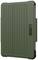 Zielona obudowa na tablet z fakturowaną powierzchnią i czarnym logo 'UAG' na tylnej stronie.