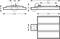 Rysunek techniczny prostokątnej obudowy z wymiarami wysokości i szerokości. Na górze złącza elektryczne i uchwyty.